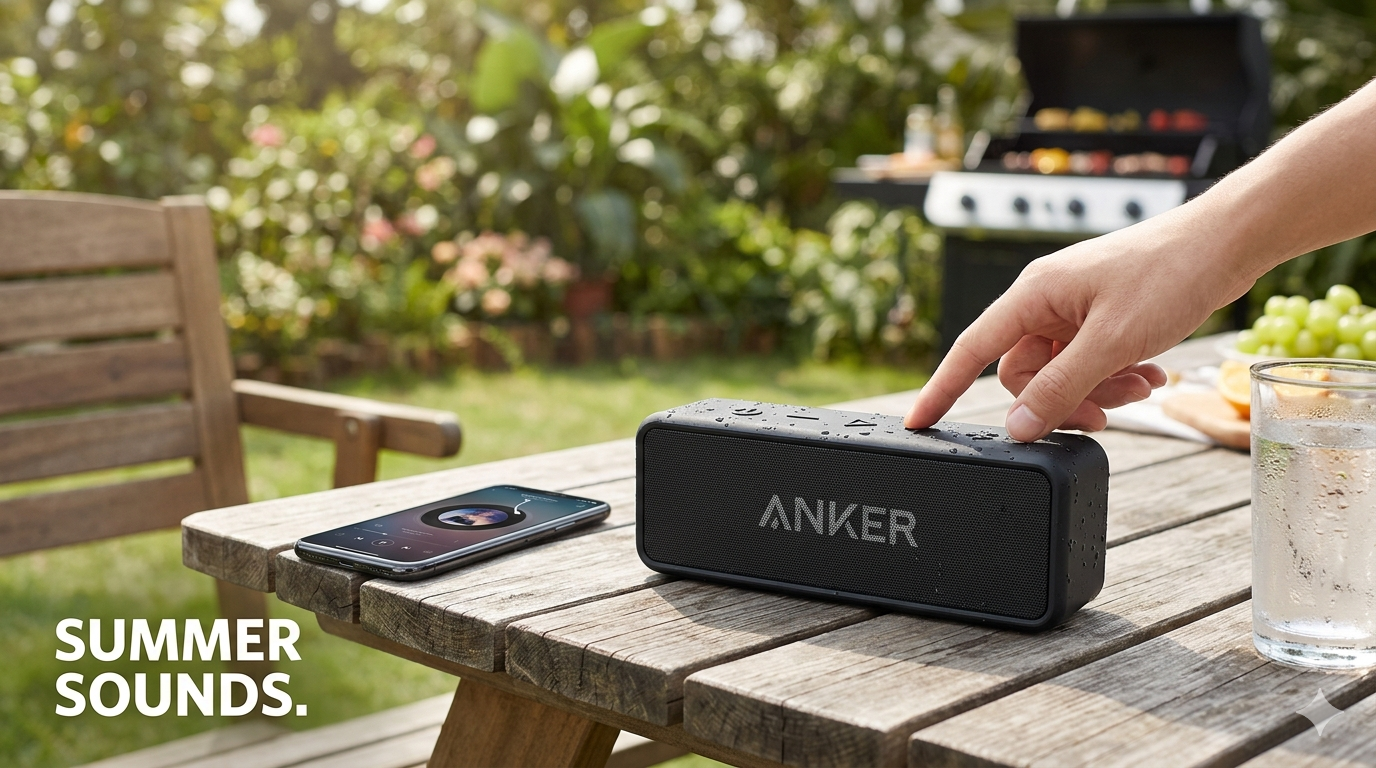 Anchor Soundcore 2 in use, generated by Google Gemini