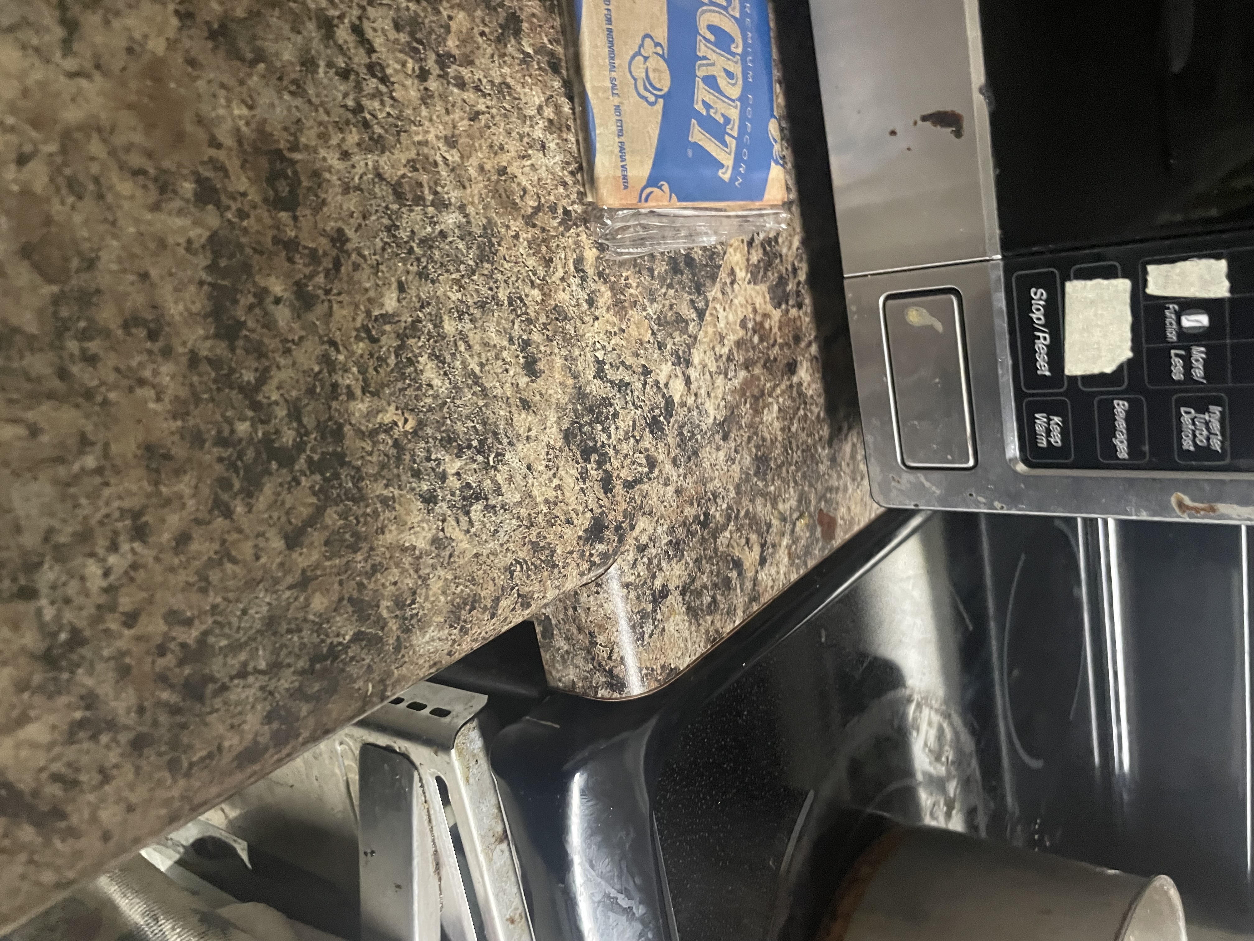 Accessible Microwave and PoP Secret with Pasta on the Stove